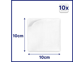 HANSAPLAST Kompressen steril 10x10 cm, 5X2 St