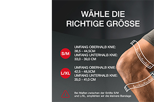 HANSAPLAST Sport Knie-Bandage Gr.L, 1 St