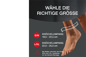 Hansaplast Sport Fußgelenk-Bandage Größe S/M, 1 St