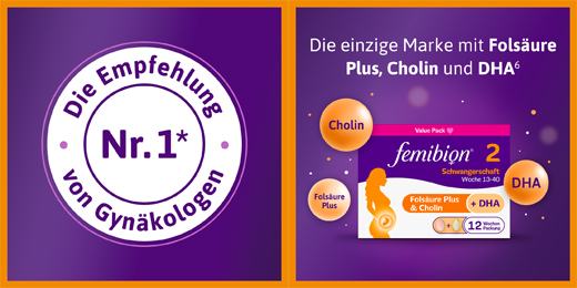 Femibion 2 Schwangerschaft in der 16-Wochen-Packung mit je 112 Tabletten und Kapseln, 2X112 St