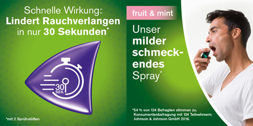 NICORETTE Fruit & Mint Spray 1 mg/Sprühstoß NFC, 2 St