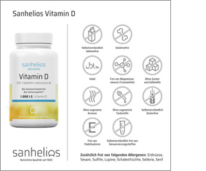 SANHELIOS Vitamin D 1.000 I.E. Tabletten, 365 St