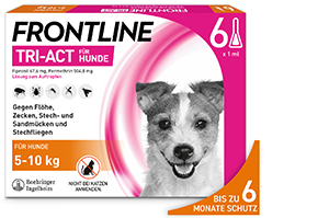 FRONTLINE Tri-Act Lsg.z.Auftropfen f.Hunde 5-10 kg, 6 St