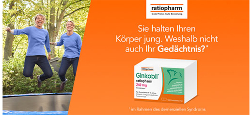 Ginkobil ratiopharm 240mg mit Ginkgo biloba, 120 St