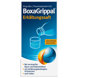 BoxaGrippal Erkältungssaft 200 mg/10 ml + 30 mg/10 ml, 180 ml
