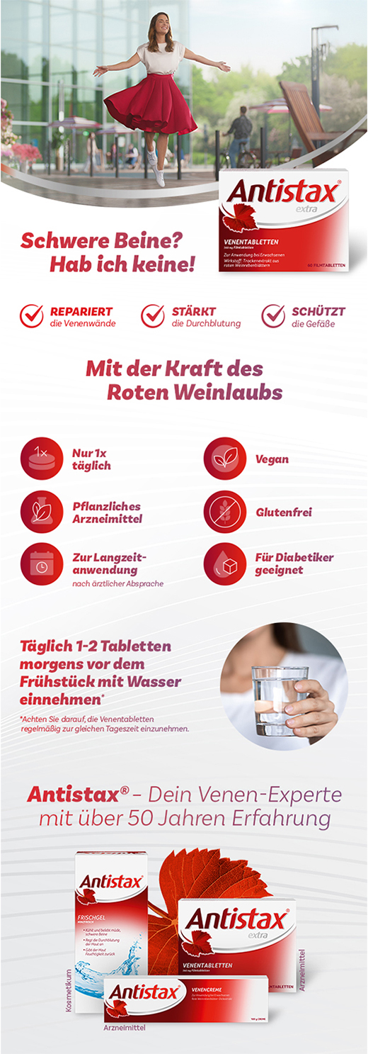 ANTISTAX extra Venentabletten, 90 St