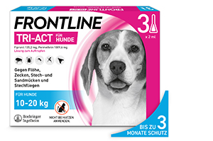 FRONTLINE Tri-Act Lsg.z.Auftropfen f.Hunde 10-20kg, 3 St