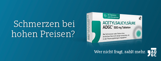 ACETYLSALICYLSÄURE ADGC 500 mg Tabletten, 30 St