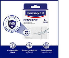 Hansaplast Sensitive Pflaster hypoallergen 8 cmx1 m, 1 St