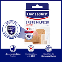 Hansaplast Erste Hilfe Pflaster Mix, 20 St