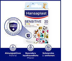 Hansaplast Sensitive Kinder Pflasterstrips, 20 St