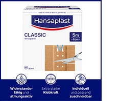 HANSAPLAST Classic Pflaster 6 cmx5 m, 1 St