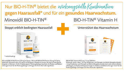 Minoxidil BIO-H-TIN-Pharma 50 mg/ml Spray für Männer, 3X60 ml