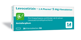 Levocetirizin – 1 A Pharma® 5 mg Filmtabletten, 100 St