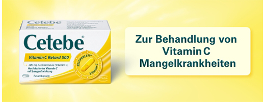 CETEBE Vitamin C Retardkapseln 500 mg, 30 St