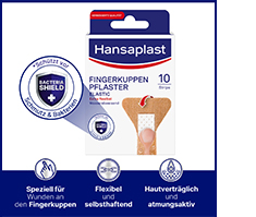 HANSAPLAST Elastic Fingerkuppen Pflasterstrips, 10 St