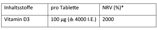 Dekristolvit D3 4.000 I.E. Tabletten, 90 St