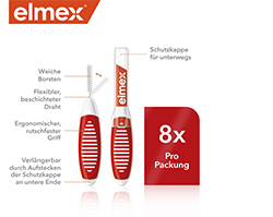 ELMEX Interdentalbürsten ISO Gr.2 0,5 mm rot, 8 St