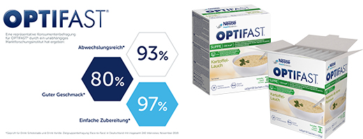 OPTIFAST Suppe Kartoffel-Lauch Pulver, 8X55 g