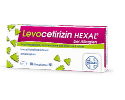 Levocetirizin Hexal bei Allergien 5 mg Filmtabletten , 100 St