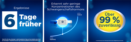 Clearblue Schwangerschaftstest Triple-Check ultra-früh, 3 St