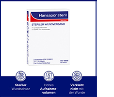 Hansapor steril Wundverband 6x7 cm, 1 St