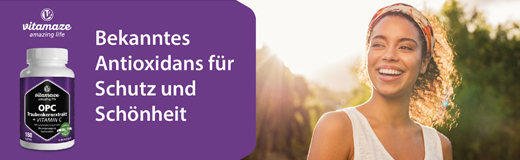 OPC Traubenkernextrakt hochdosiert + Vitamin C Kapseln, 180 St