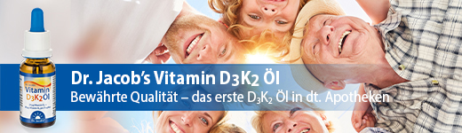 Vitamin D3 K2 Öl Dr. Jacobs Tropfen, 20 ml
