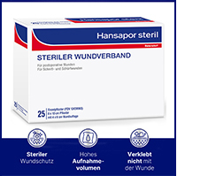 Hansapor steril Wundverband 8x10 cm, 25 St