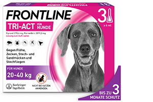 FRONTLINE Tri-Act Lsg.z.Auftropfen f.Hunde 20-40kg, 3 St