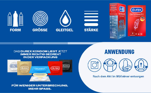 DUREX naturals Kondome mit Gleitgel wasserbasiert, 10 St