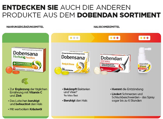 Dobensana Herbal Honig Vitamine C & Zink Pastil. (36 stk)