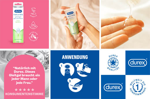 DUREX naturals Gleitgel extra sensitive, 100 ml