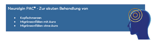 Neuralgin PAC bei Kopfschmerzen und Migräne Tabletten, 20 St