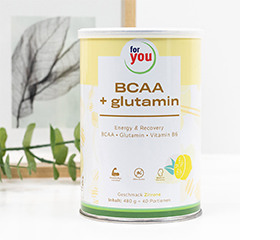For You Bcca + glutamin Energy & Recovery Zitrone, 480 g