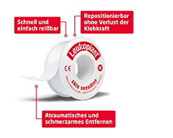 Leukoplast® skin sensitive 2,5 cm x 2,6 m , 1 St