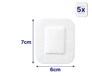 HANSAPLAST Sensitive Wundverband steril 6x7 cm, 5 St