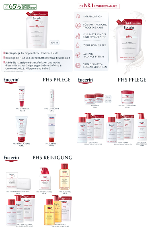 Eucerin pH5 Lotion empfindliche Haut, 400 ml