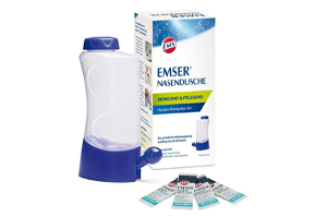 EMSER Nasendusche mit 4 Btl.Nasenspülsalz, 1 St