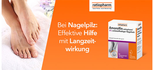 Amorolfin ratiopharm 5% - bei Nagelpilz, 5 ml