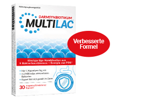 Multilac Synbiotikum magensaftresistent Kapseln, 10 St