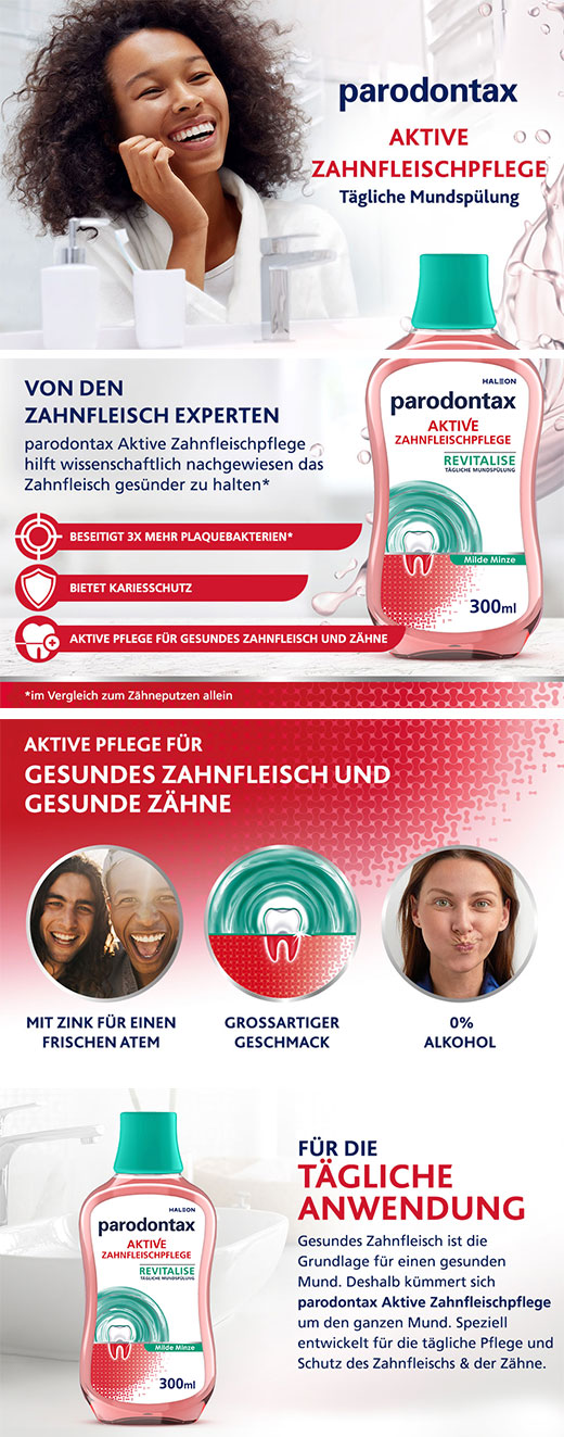 Parodontax tägliche Zahnfleischpflege Revitalise, 300 ml