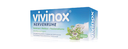 vivinox® Nervenruhe Beruhigungsdragees bei Unruhe und Einschlafstörungen, 40 St