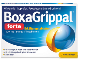BOXAGRIPPAL forte Erkältungstab. 400 mg/60 mg FTA, 12 St