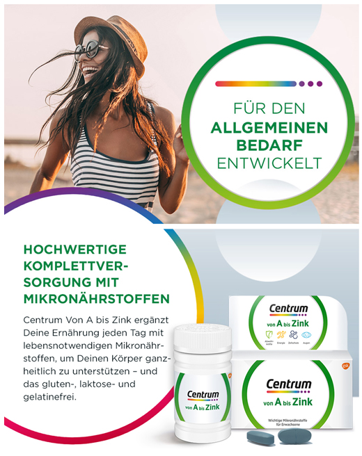 Centrum A-Zink Tabletten, 30 St