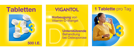 VIGANTOL 500 I.E. Vitamin D3 Tabletten, 100 St