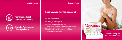 Vagisan sept Vaginalzäpfchen mit Povidon-Iod, 10 St