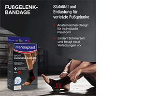 Hansaplast Sport Fußgelenk-Bandage Größe L/XL, 1 St