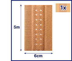 HANSAPLAST Classic Pflaster 6 cmx5 m, 1 St
