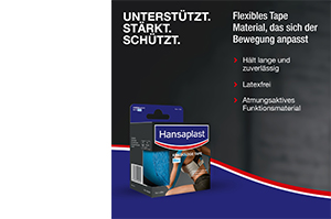 Hansaplast Sport Kinesiologie Tape 5 cm x 5 m blau, 1 St
